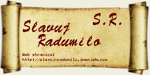 Slavuj Radumilo vizit kartica